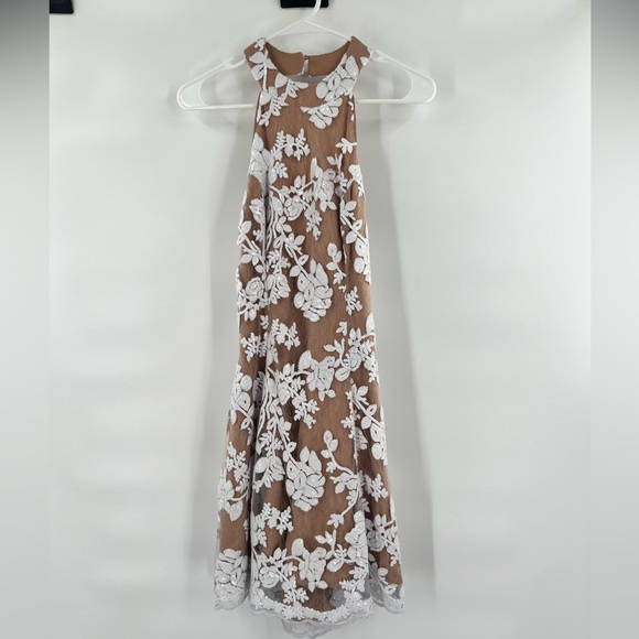 Dress the Population Dresses & Skirts - Dress the population brown sequin halter  dress S